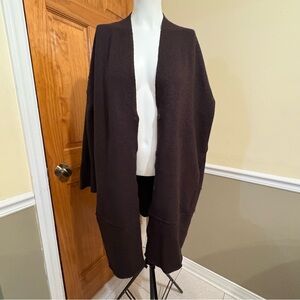 Eileen Fisher Wool Dark Brown Cardigan 
Sz.PM/PL